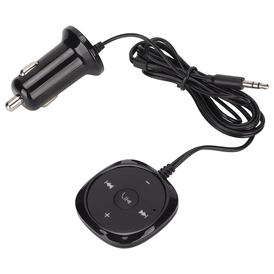 For Car Stereo Audio AUX-in Bluetooth Wireless Receiver & Transmitter Adapter FM - Image 3 of 4