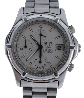 Vintage (Pre-Tag) Heuer 38mm 2000 Series Chronograph Watch 262.006