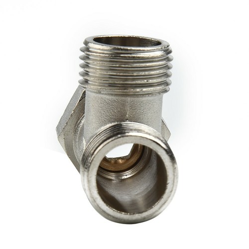 Deviatore G1/2" 3 Vie Adattatore Tipo T Valvola Acqua per WC Bidet Bagno Doccia-Soffione - Foto 9 di 12