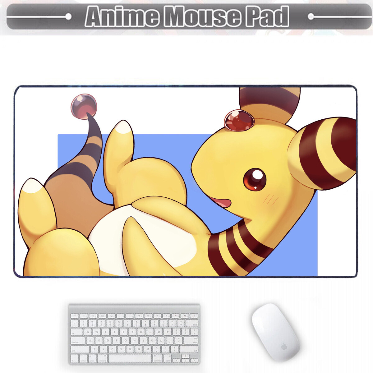 Board Card Game Pokemon Ampharos 3244 Gaming Mouse Pad PTCG CCG MTG Play Mat 