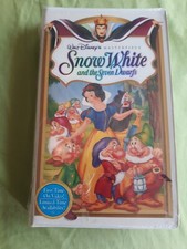 Snow White and the Seven Dwarfs VHS, 1994 Walt Disney  s Masterpiece -New Sealed