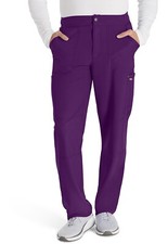 Dickies Men's Scrub Mid Rise Zip Fly Straight Leg Pant DK216 EGGN Eggplant