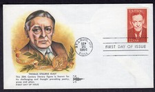 1986 Poet T.S. Eliot (Scott 2239) - GillCraft FDC NX755