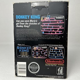 Donkey Kong Arcade Classics⭐Hang Tab Box 5 Screw⭐Nintendo NES Authentic Original