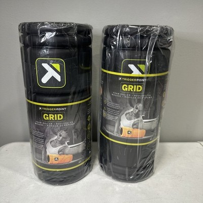 2-Brand New Trigger Point Grid Foam Rollers (13''x 5'' Wide) Deep Tissue Massage