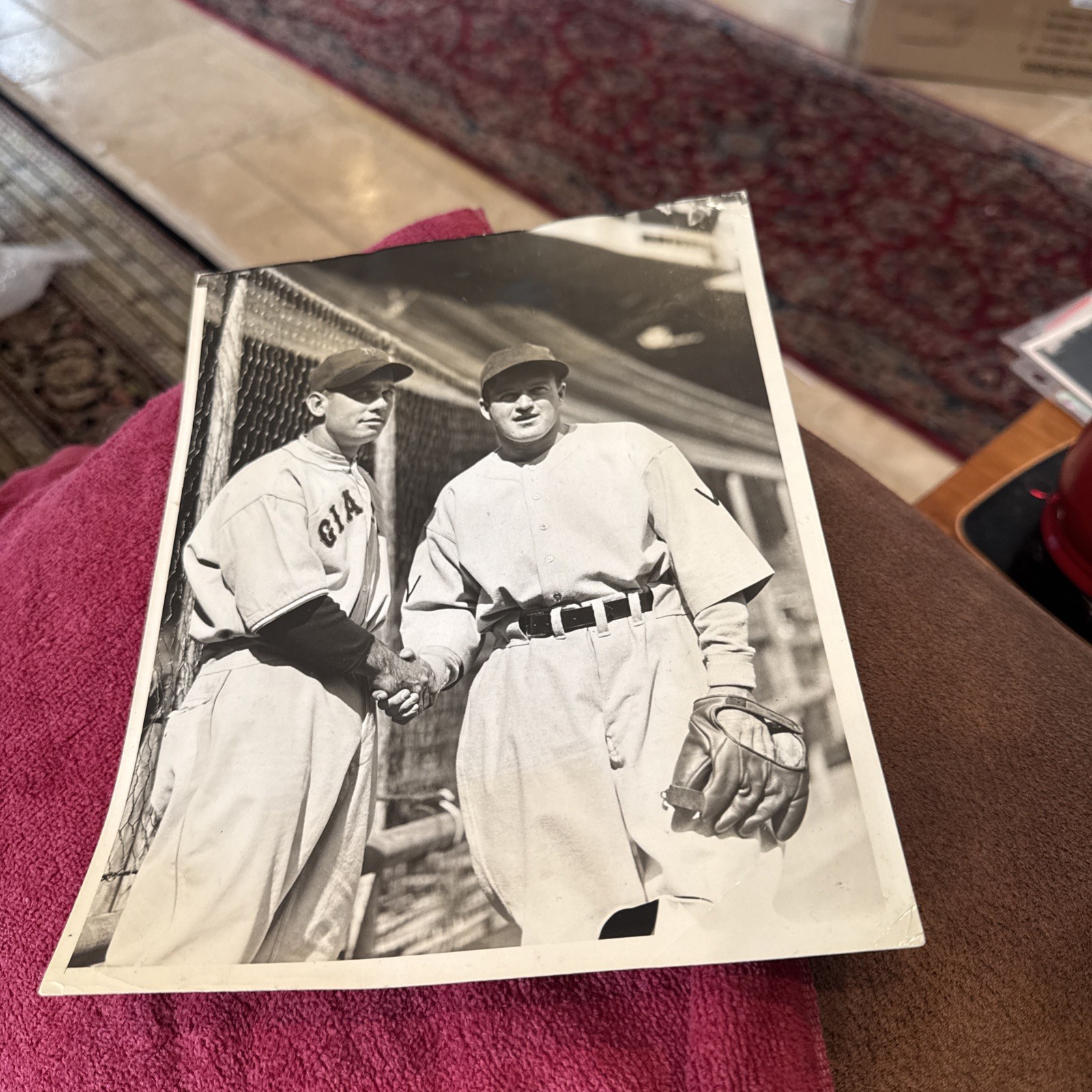 Type 1 Photo 1933 World Series New York Giants/Washington Senators Managers HOFBoth Hall Of Famers Bill terry/Joe Cronin