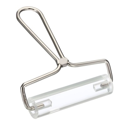 4 Inch Acrylic Roller Brayer Clay Rolling Pin Tools with Steel Handle