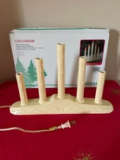 Vintage NOMA 5 Lite Candolier, Slim Line Plastic Base 1989, Assembled in USA