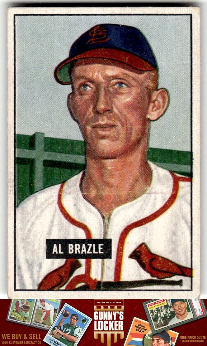 1951 Bowman Al Brazle 157 St. Louis Cardinals