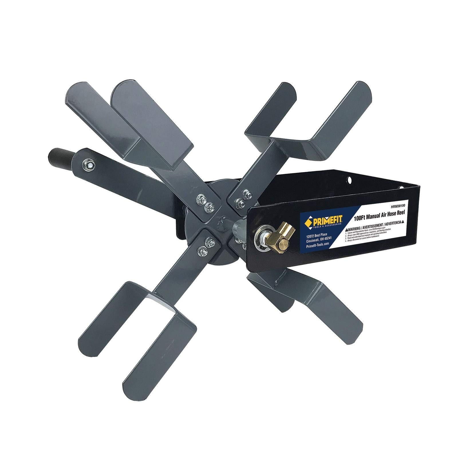 HRM38100 Manual Air Hose Reel with 100ft Capacity using 3/8"