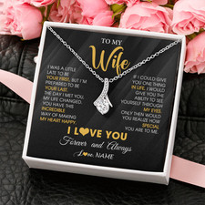 To My Wife Necklace, Gift For Wife, Anniversary Gift For Wife, Necklace For Wife