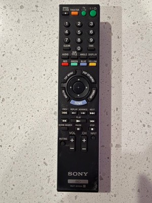 Sony RMT-B102A Genuine OEM Blu-Ray Player Remote Control - Tested & Working