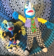 Gonzo Nanco PMS pair of 2 Plush Muppets Jim Henson VERY GOOD CONDITION