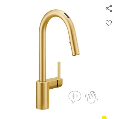 Moen Align U Smart Pulldown Faucet - Brushed Gold (7565EVBG)