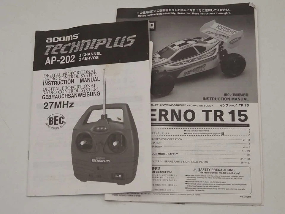 Rarität - Kyosho inferno TR 15 mit Acoms Techniplus Ap 202 - RC Car Vintage - Bild 4 von 4