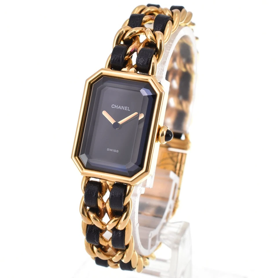 香奈儿 Premiere L H0001 镀金/皮革石英女士手表 R#143734 — 第 2/4 张图片