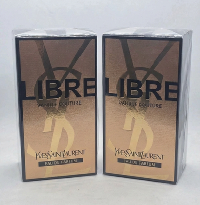 香水(女性用) YSL LIBRE VANILLE COUTURE 50ml Lot 2 pcs Yves Saint Laurent Libre Vanille Couture 1.6oz 50ml