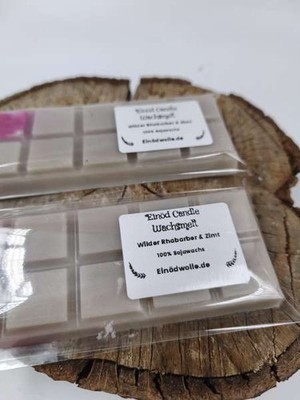 handgemachtes Duft Wachs Melt Snap Bar - 100% Sojawachs ** WILDER RHARBARBER