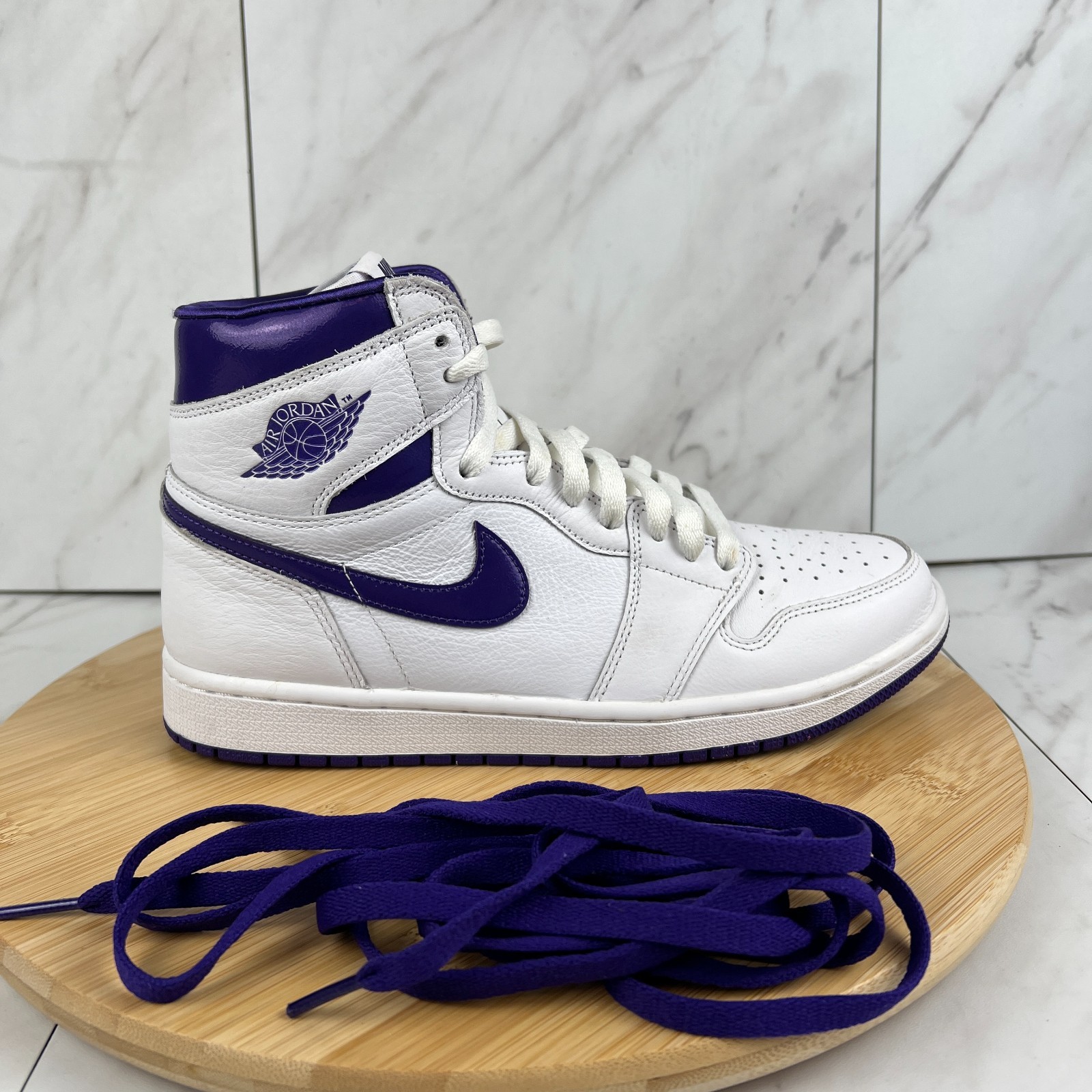 Nike Air Jordan 1 Retro High Court Purple Womens Size 9 Sneakers CD0461-151