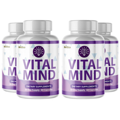 Vital Mind- Brain Support- 4 Bottles- 240 Capsules