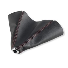 Universal Pu Leather Manual Automatic Gear Shift Knob Cover Shift Boot Red