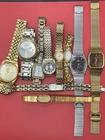 Lot of 10 Vintage Women's/Mens  Watches, Seiko, Citizen, Bulova etc...untested