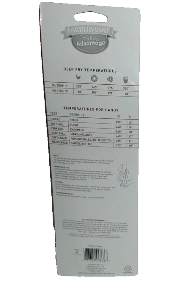 Termómetro para dulces y frituras Farberware Baker's Advantage Foto 2 de 2