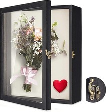 Shadow Box Display Case 11×14in | Large Frame with Glass Door for Keepsakes