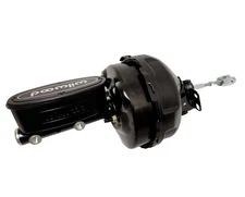 GM A-Body Black 9" Dual Power Brake Booster Wilwood Master Cylinder 1-1/8" Bore