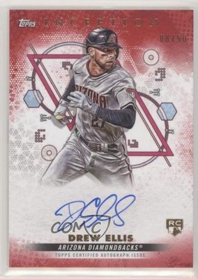 2022 Inception Base Rookie and Emerging Stars Red 8/50 Drew Ellis Auto RC 4k8