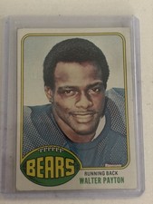 1976 Topps Football WALTER PAYTON Rookie Card #148 EX MINT Beauty No Crease RC. rookie card picture