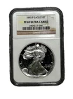 1993-P  $1 American Silver Eagle Proof NGC PF69UC Brown Label