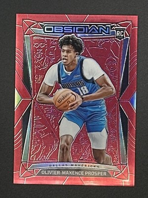 2023-24 Panini Obsidian #83 Olivier-Maxence Prosper Electric Etch Red Flood