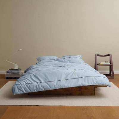 Marc O'Polo Bio-Baumwollperkal Bettwäsche Suvie Calm Blue 155 x 220 cm