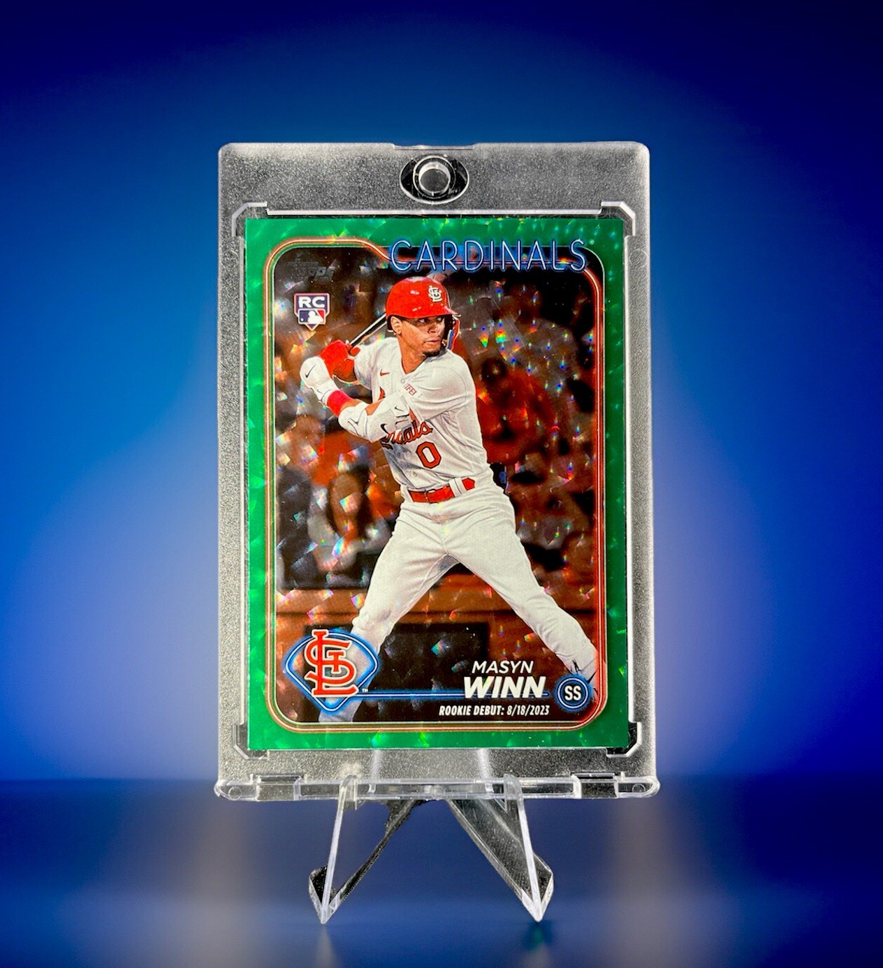 2024 Topps Update - Masyn Winn - #US272 Green Crackle Foil Parallel /499