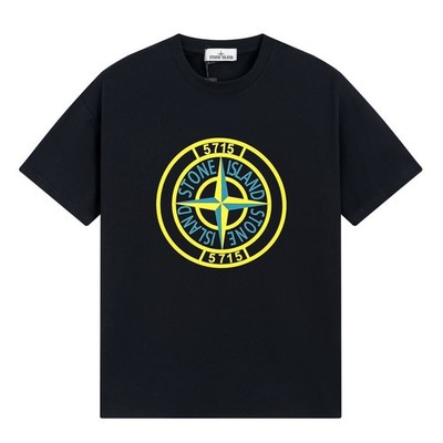 Italian Stone Island tee shirt Mens Black /white