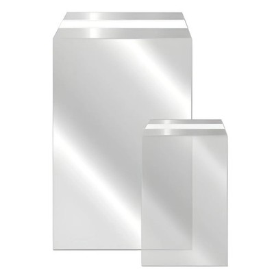 1000 St. LDPE Adhäsionsklappenbeutel Beutel transparent 300 x 500 + 50 mm Klappe