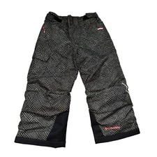 Columbia Bugaboo Kids Snow Pants Omni-Tech Omni-Heat Black Dotted XXS 4/5 Ski