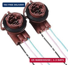 3156 3157 Pre-Wired Harness Sockets, Tail Light Socket Plug Adapter, LED