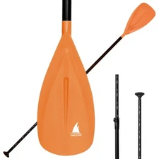 SUP Paddle - 3 Pieces Adjustable Aluminium SUP Paddle Alloy Shaft Paddle Boar...