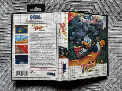 Master System DEEP DUCK TROUBLE Starring Donald Duck inc Manual PAL REGION FREE