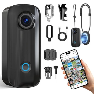 SJCAM C100+ Action Cam 4K 30M Wasserdicht POV Vlog Kamera WiFi EIS Body Camera - Bild 1 von 4