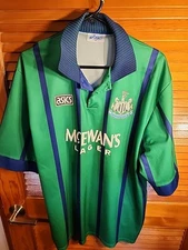 NEWCASTLE UNITED 1993-1995 SOCCER FOOTBALL COLLARED SHIRT JERSEY ASICS SIZE 2XL