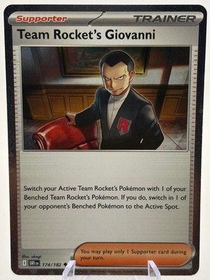 NM Team Rocket's Giovanni (Cosmos Holo) 174/182 Holo