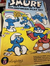 VTG 1981 SMURF Colorforms Play Set - Peyo 655 - Smurfs 80s Cartoon SMURFETTE