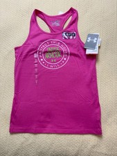 NWT Girls Under Armour Heat Gear Charged Cotton Racerback Tank Medium