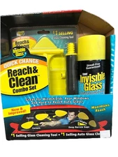 NEW Invisible Glass Window Glass Cleaning Kit Reach & Combo Car Clean