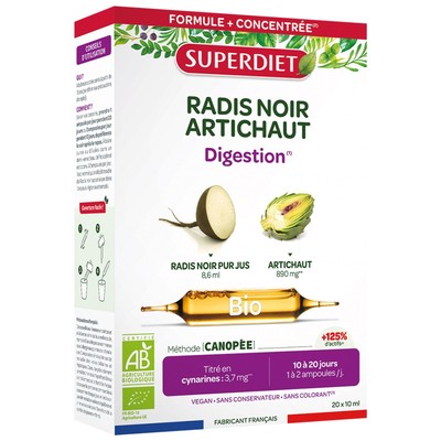 Super Diet Schwarzer Rettich-Artischocke 20 Ampullen ist ein Nahrungsergänzungsm
