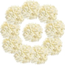 10PCS Silk Hydrangea Heads with Stems Artificial Flowers for Wedding Party Ho...