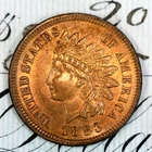 * 1883 * SOLID+ GEM BU MS INDIAN HEAD PENNY * FROM ORIGINAL COLLECTION